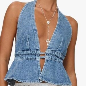 Princess Polly Sequoia Top, Denim